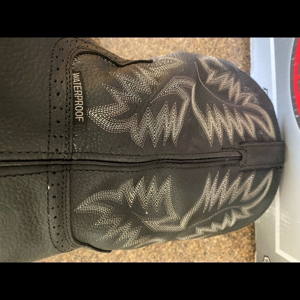 Justin Boots WK4691 Men's Black Oiled Boots New in Box  Size 11 1/2​​​​​​​​​​​ - Picture 8 of 9